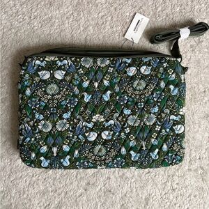 Vera Bradley Quilted Floral Crossbody Laptop Case Bag -  Enchantment Pattern